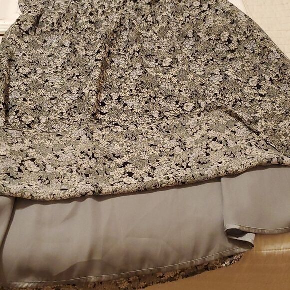 H&M green floral long sleeve dress size Medium - Picture 11 of 11